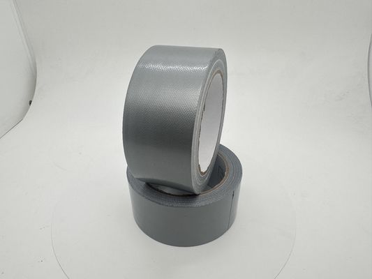 Waterdicht stof zilveren doekband 48 mm x 50 m decoratief