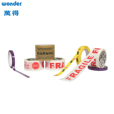 Op maat gedrukt Rode Acryl Bopp Tape 0,040 mm Crystal Branding