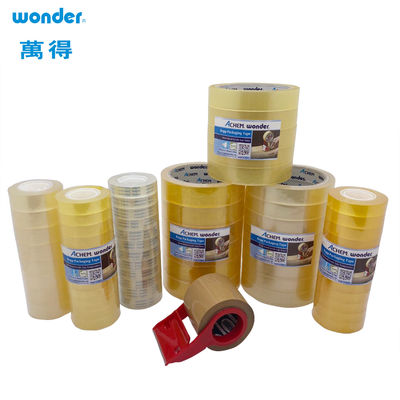 Gift Wrap BOPP Clear Stationery Tape 15 mm breed Score Cut Type Voor school