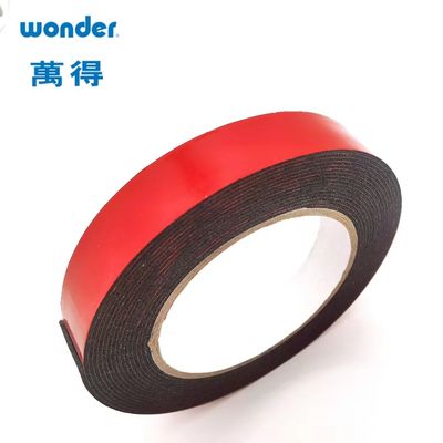 Rood PE-schuim dubbelzijdig kleefband 36 mm breed warm gesmolten basis