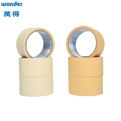 Crepepapiermateriaal Sterk kleefband op basis van beige rubber