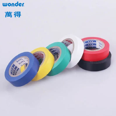 Glanzende PVC zelfklevende tape, milieuvriendelijke vlamvertragende isolatieband blauw