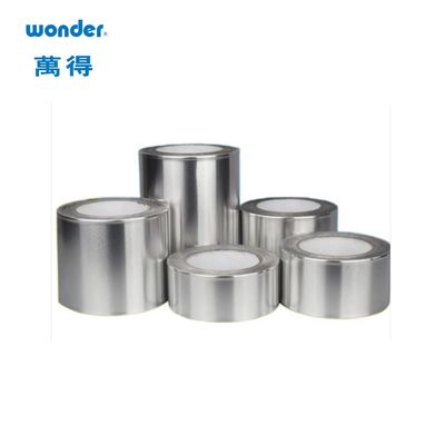 Op water gebaseerde aluminium tape met hoge temperatuur, zilveren aluminium folie afschrikkende tape