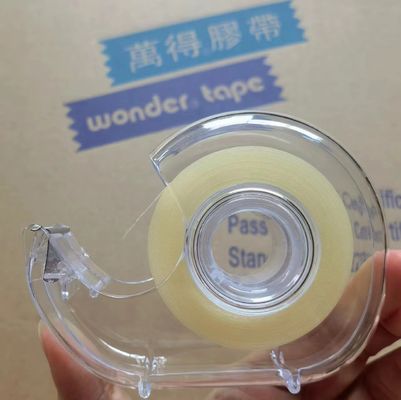 DIY Clear BOPP Stationery Tape 18mm Breedte Geel Individuele Voor Projecten