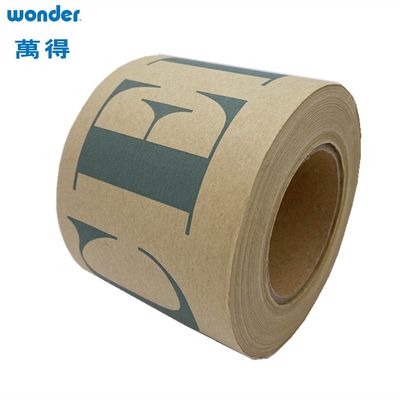 Op maat gedrukte bruine zelfklevende kraftpapierband doos afdichting