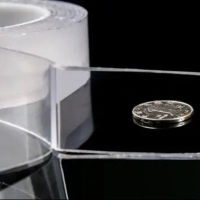 Transparante nanotape roll Sterk en herbruikbaar lijm voor huishoudelijke en industriële toepassingen, dikte 2 mm
